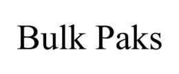 BULK PAKS trademark