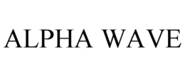 ALPHA WAVE trademark