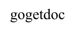 GOGETDOC trademark