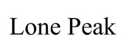 LONE PEAK trademark