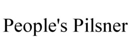 PEOPLE'S PILSNER trademark