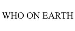WHO ON EARTH trademark