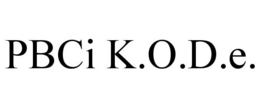 PBCI K.O.D.E. trademark