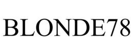 BLONDE78 trademark