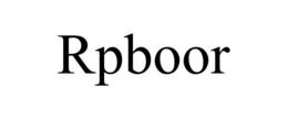 RPBOOR trademark