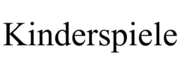 KINDERSPIELE trademark