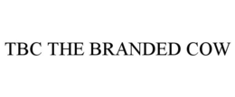 TBC THE BRANDED COW trademark