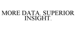 MORE DATA. SUPERIOR INSIGHT. trademark