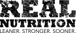 REAL NUTRITION LEANER. STRONGER. SOONER. trademark