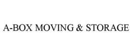 A-BOX MOVING & STORAGE trademark
