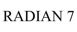 RADIAN 7 trademark