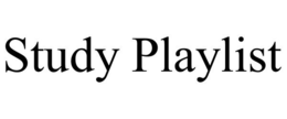 STUDY PLAYLIST trademark
