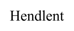 HENDLENT trademark