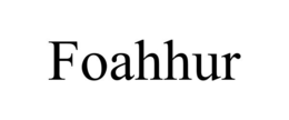 FOAHHUR trademark