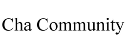 CHA COMMUNITY trademark