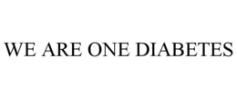 WE ARE ONE DIABETES trademark