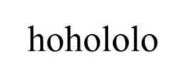 HOHOLOLO trademark