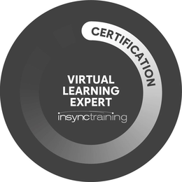 CERTIFICATION VIRTUAL LEARNING EXPERT INSYNCTRAINING trademark