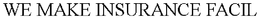 WE MAKE INSURANCE FACIL trademark