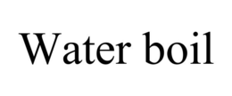 WATER BOIL trademark