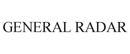 GENERAL RADAR trademark