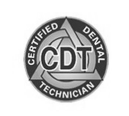 CDT CERTIFIED DENTAL TECHNICIAN trademark
