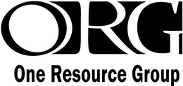 ORG ONE RESOURCE GROUP trademark