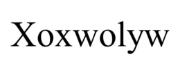 XOXWOLYW trademark
