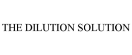 THE DILUTION SOLUTION trademark