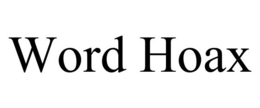 WORD HOAX trademark