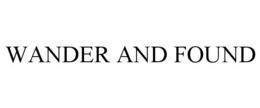 WANDER AND FOUND trademark
