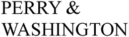 PERRY & WASHINGTON trademark