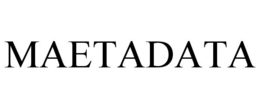 MAETADATA trademark