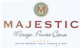M MAJESTIC MIRAGE PUNTA CANA BEACH RESORT, GOLF, CASINO & SPA trademark