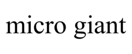 MICRO GIANT trademark