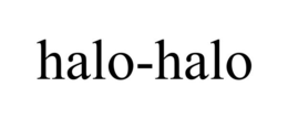 HALO-HALO trademark