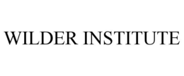 WILDER INSTITUTE trademark