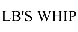 LB'S WHIP trademark