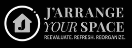 J J'ARRANGE YOUR SPACE REEVALUATE. REFRESH. REORGANIZE. trademark