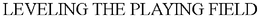 LEVELING THE PLAYING FIELD trademark