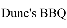 DUNC'S BBQ trademark