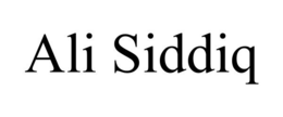 ALI SIDDIQ trademark
