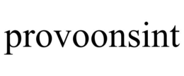 PROVOONSINT trademark