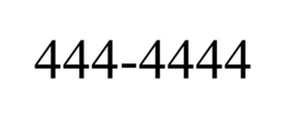 444-4444 trademark