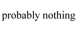 PROBABLY NOTHING trademark