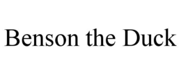 BENSON THE DUCK trademark