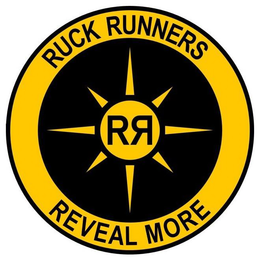 RUCK RUNNERS, REVEAL MORE, RR trademark