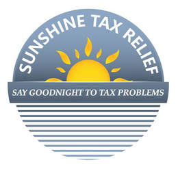 SUNSHINE TAX RELIEF SAY GOODNIGHT TO TAX PROBLEMS trademark