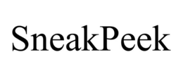 SNEAKPEEK trademark