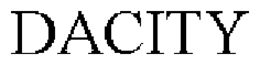 DACITY trademark